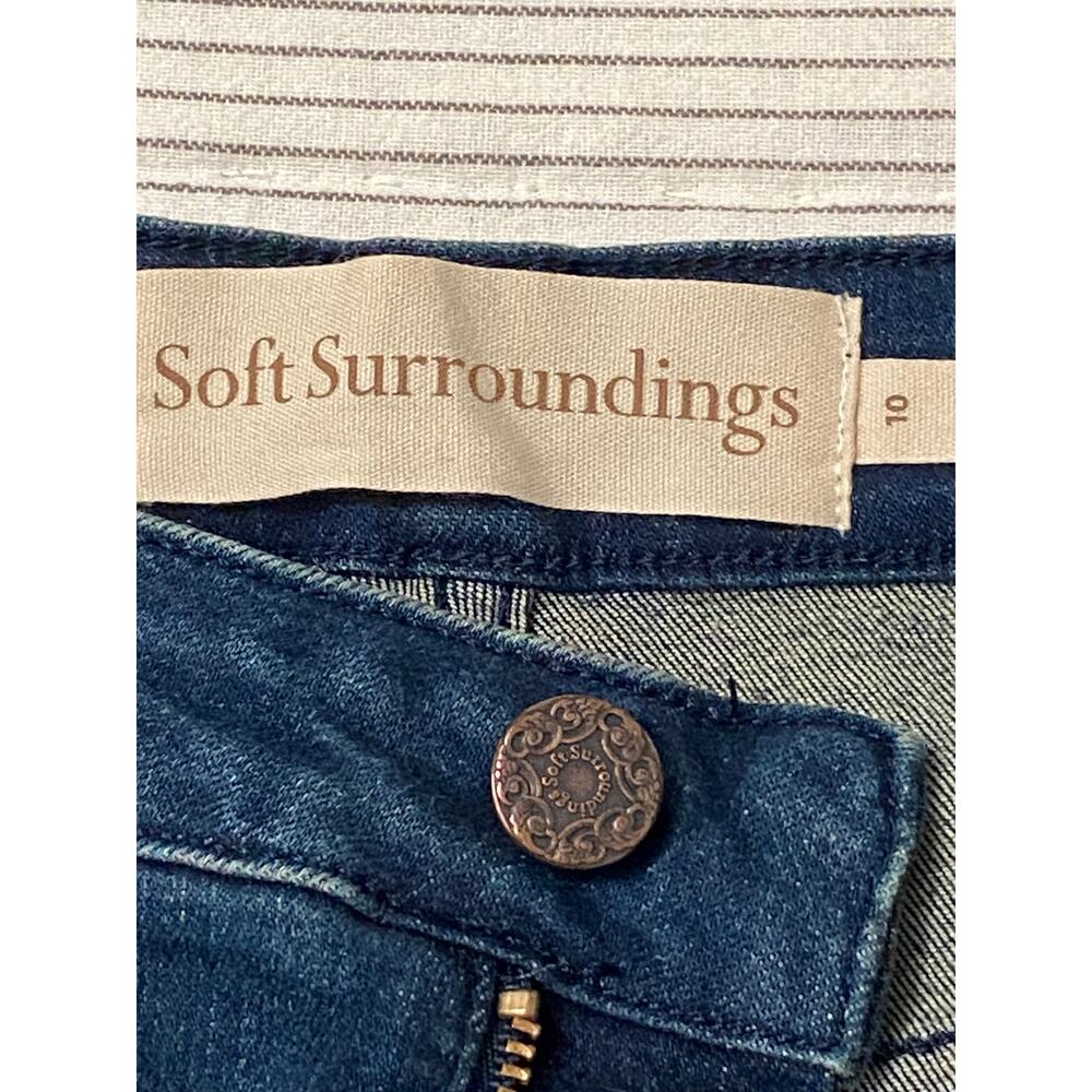 Soft Surroundings Ultimate High Rise Bootcut Strech Jeans Womens Size 10 Casual - Picture 8 of 10
